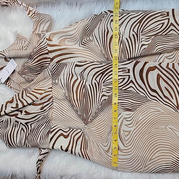 REISS | Rosie Animal Print Faux Wrap Style Dress - Picture 16 of 16